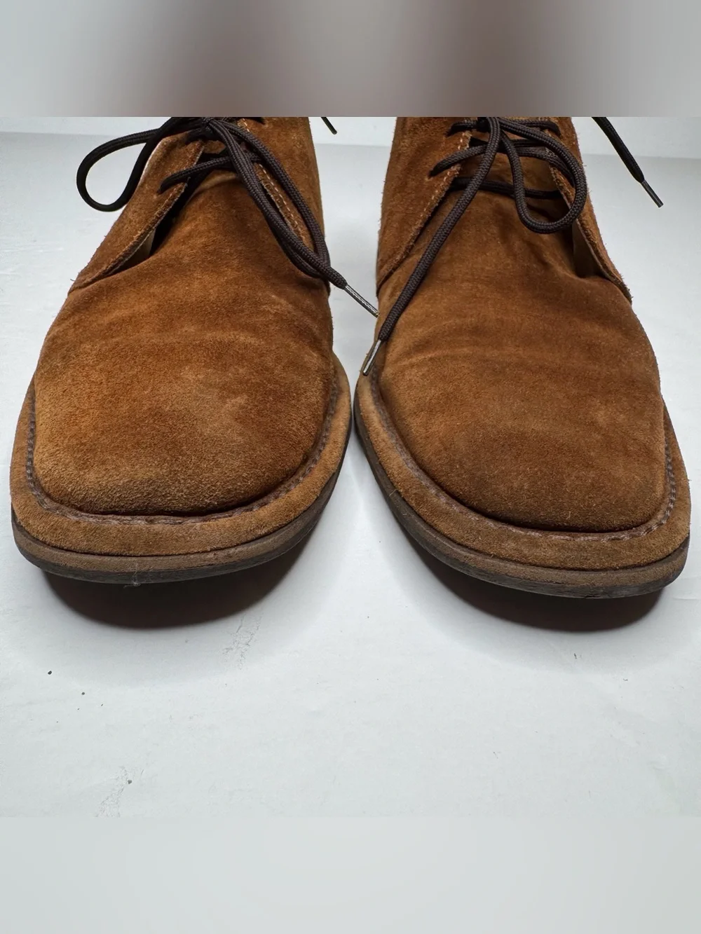 Coach Ace Men's Brown Suede Leather Chukka Boots 8.5 D Made in Italy Preppy Boho